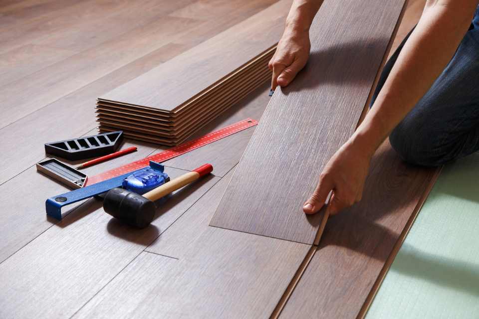 installing mid-tone luxury vinyl plank flooring